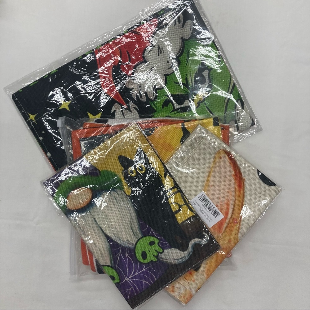 Multi Holiday Decorations Lot Christmas, Easter, Halloween Flags Pillow Covers